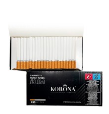 Гильзы для табака "KORONA" (Корона) Slim Menthol 6.5/15мм (250)