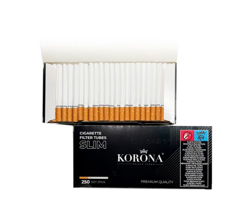 Гильзы для табака "KORONA" (Корона) Slim Menthol 6.5/15мм (250)